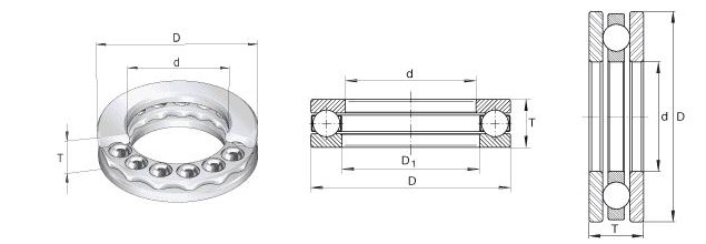 Thrust Ball Bearings 3D